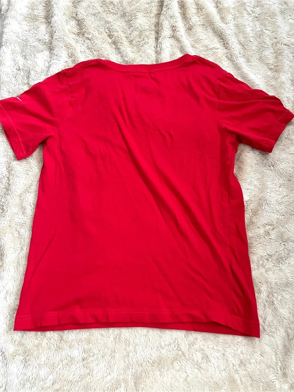 NIKE Boy's Red Logo Athletic Casual T-Shirt Size 12